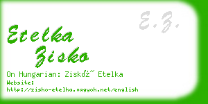 etelka zisko business card